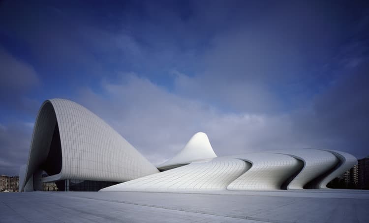 Heydar Aliyev Center, Baku, Azerbaijan. 2011–2020. Photo: Helene Binet